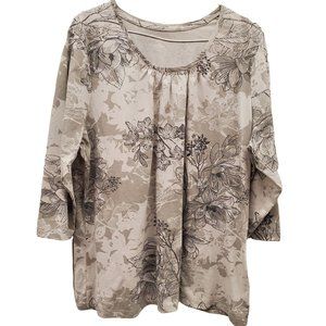 Allison Daley Floral Casual Top